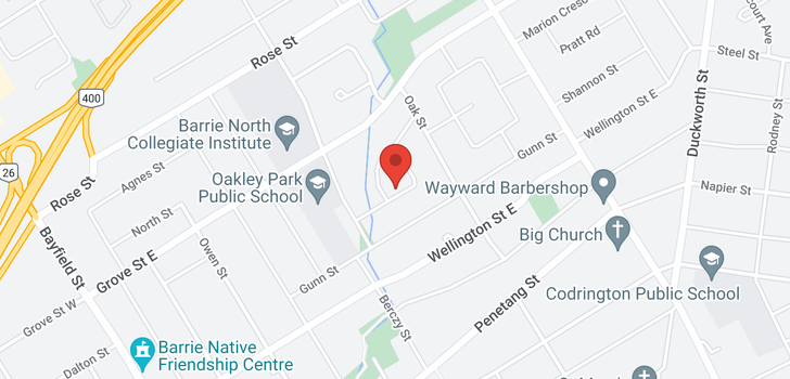 map of 12 PARKDALE Crescent